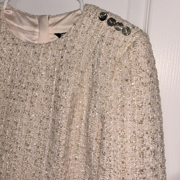 Marciano | Textured long sleeves dress with fringes - Picture 2 of 9